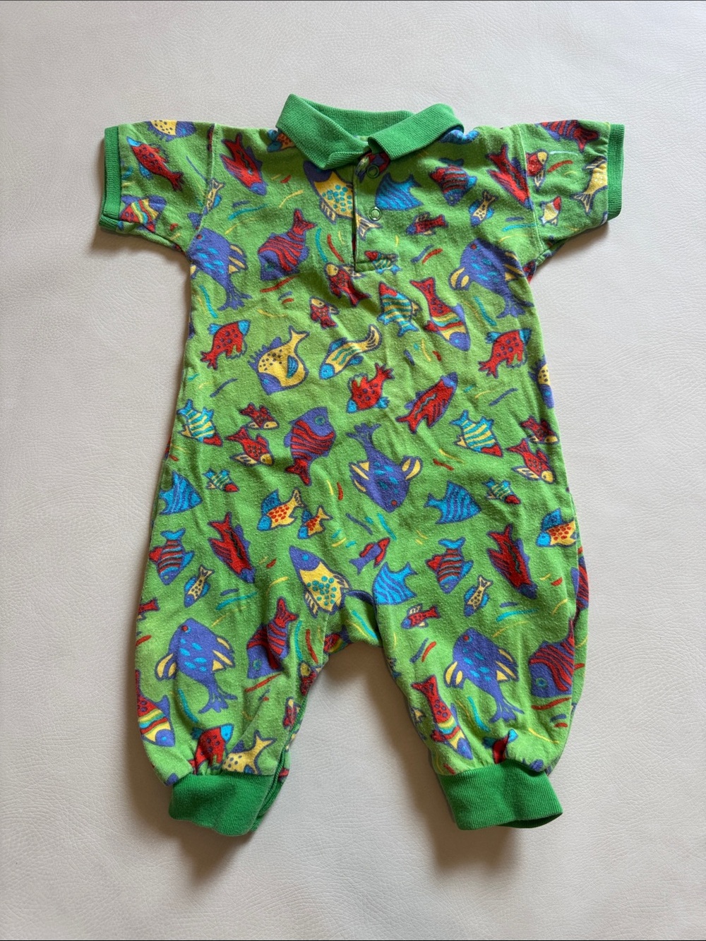 Vintage Baby Gap Fish Romper